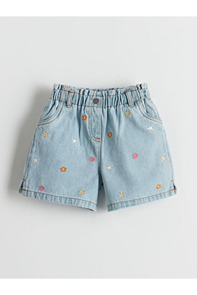 LC Waikiki Selections I Beli Corded Embroidered Girl's Jean Shorts from Freez...