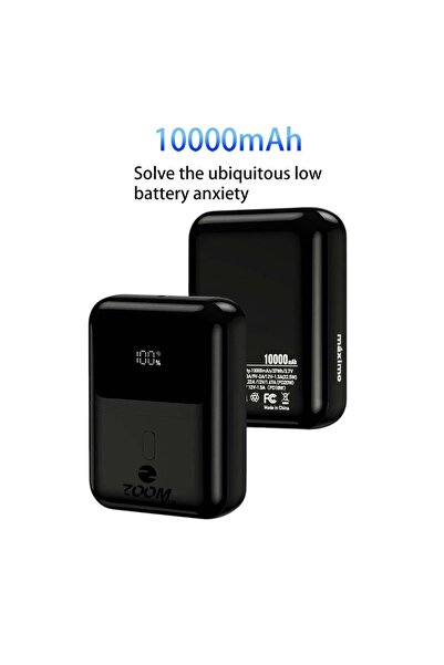 Zoom Plus بنك طاقة ZP10 بسعة 10000 مللي أمبير في الساعة مع شحن سريع PD22.5W (...