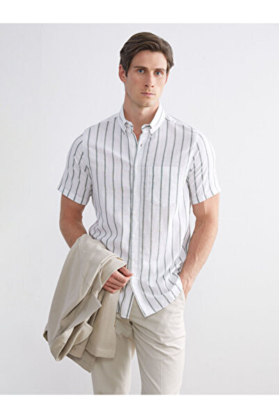 LC Waikiki Quality Parts from Çelebi Store Standart Fit Striped Men's Shirt