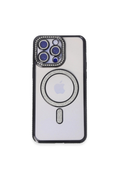 eco port iPhone 14 Pro Case Joke Silvery Magneticsafe Case - Black