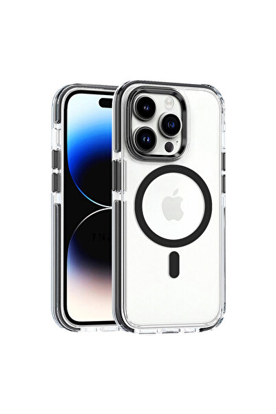 eco port غطاء بيلا ماجسيف لهاتف آيفون 15 برو ماكس - أسود