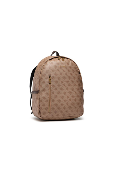Guess Guess, Vezzola, Σακίδιο Πλάτης από Συνθετικό Δέρμα, Υφασμάτινο, Καφέ, Λ...