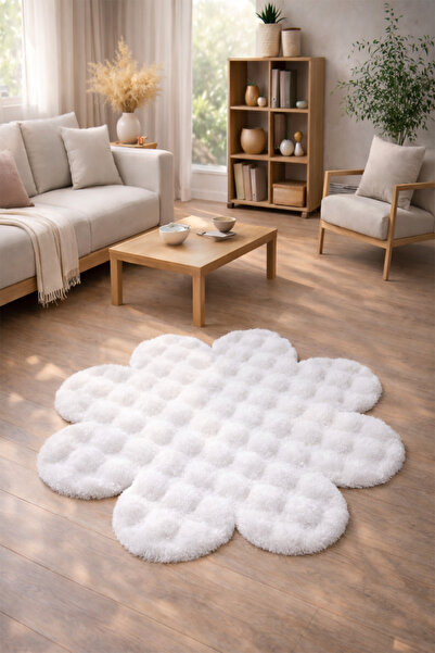 ALgorand Home Βελούδινο χαλί με φυσαλίδες λουλουδιών, εξαιρετικά μαλακό, μοντ...