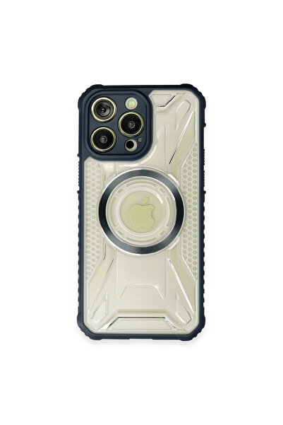 eco port iPhone 14 Pro Case Prague Magneticsafe Cover - Navy Blue