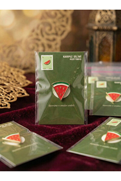 Hasbihal Karpuz Dilimi Yaka Rozeti