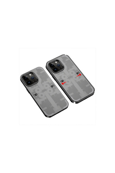 eco port Iphone 14 pro max case mechanical bumper cover - black