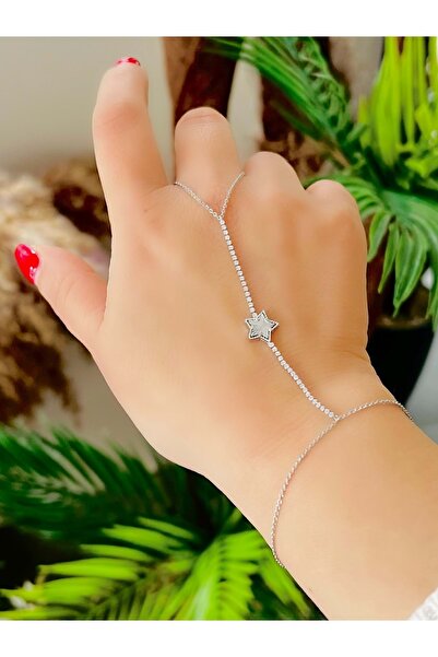 ACAR TAKI Special Series Starred Watered Shahmeran-Silver Color Acr8904