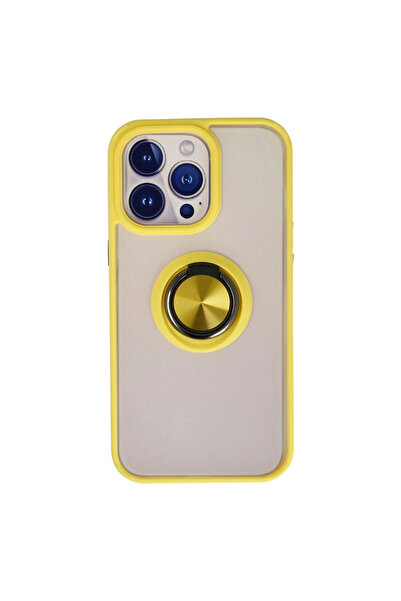 eco port iPhone 15 Pro Max Case Montreal Ring Silicone Cover - Yellow
