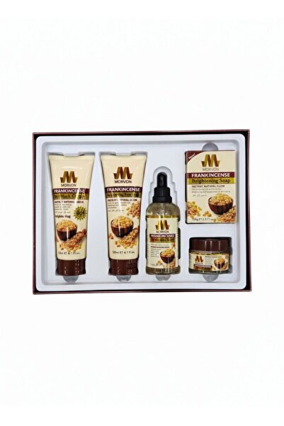 Premium Morvon Frankincense Complete Skincare Gift Set Cream Serum Soap