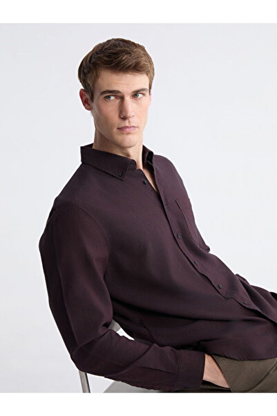 LC Waikiki Rmz Gi̇yi̇m Farkiyla Standard Fit Long Sleeve Men's Lumberjack Shirt