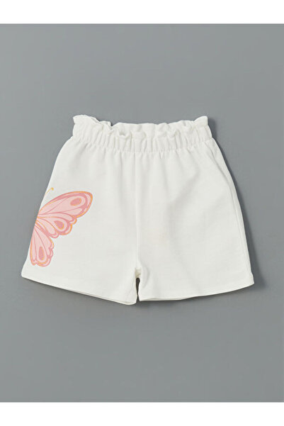 LC Waikiki Butterfly Printed Girls' Shorts with Waist Cord by Uzg Store for S...