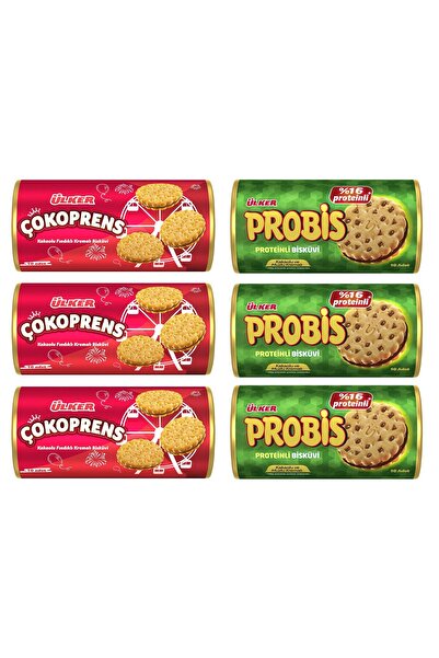Ülker Çokoprens 10-Pack 300 Gr & Probis 10-Pack 280 Gr 6-Pack Mixed Pack