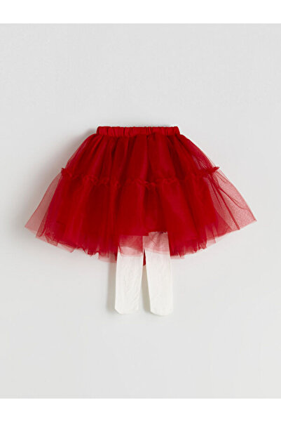 LC Waikiki I Beli Corded Girls' Tutu Skirt and Pantyhose 2-Piece Set from Fre...