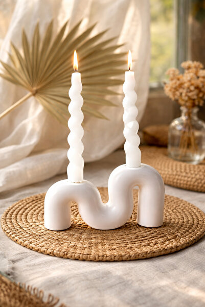 LORİCA Beton Şamdan İskandinav Minimal ~ Dekoratif Şamdan – El Yapımı Modern ...