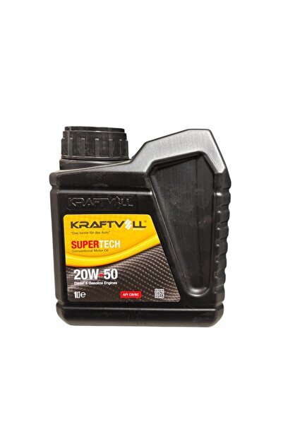 Kraftvoll Supertech Benzin-Dizel 20W-50 Mineral 1 Litre Motor Yağı