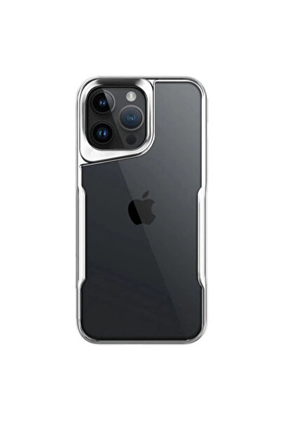 eco port iPhone 15 Pro Max Case Boyi Silicone Cover - Silver