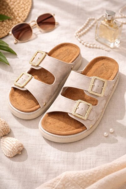 Slipcat Women's Double Buckle Anatomical-Orthopedic Daily Slippers - Comforta...