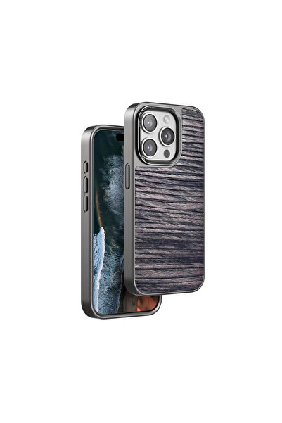 eco port غطاء آيفون 14 برو ويف - بني