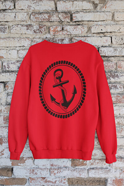 MG Anchor Printed Cotton 3-Thread Shardoun Unisex Sweatshirt