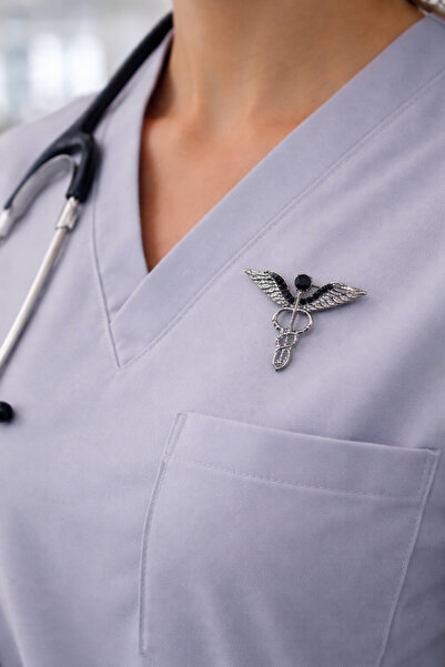 Sweet bunny Doktor Tıp Sağlıkçı Hemşire Broş - Hediyelik Takı Aksesuar Charm ...