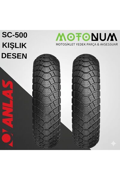 Motonum Arora Cappucıno 50 Ön Ve Arka Lastik Takımı -Sc500-Kışlık- Lst00152