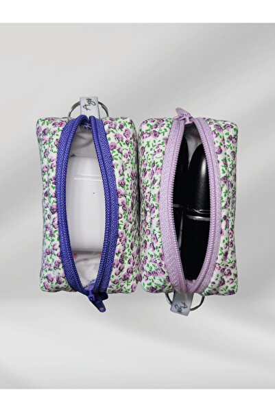 Ays Quilt Çok Amaçlı Anahtarlık Çanta Charm - Airpods Kılıfı - Mini Ruj Ve Bozuk Para Çantası