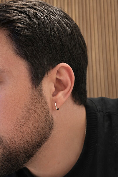 Owentis Çelik Silver Mini Klipsli Halka Küpe Delik Gerektirmez -kararma yapmaz-