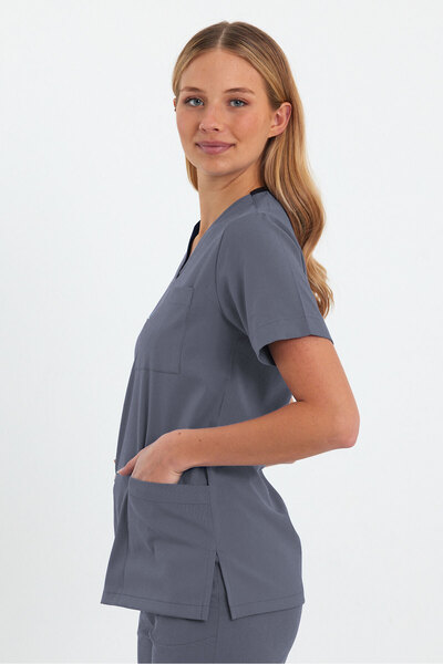 MEDİKAL Forzen Premium Likralı Unisex Üniforma Scrubs Takımı – Esnek Konforlu...