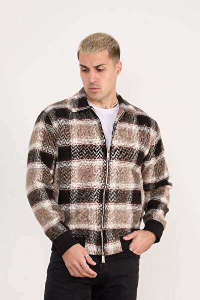 İLKCET MODA Lined Zippered Mink Lumberjack Men's Jacket