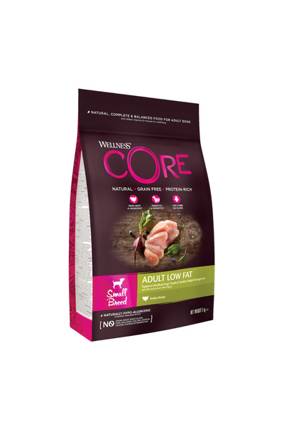 CORE طعام جاف قليل الدسم من ويلنس بنكهة الديك الرومي للكلاب من السلالة S، وزن...