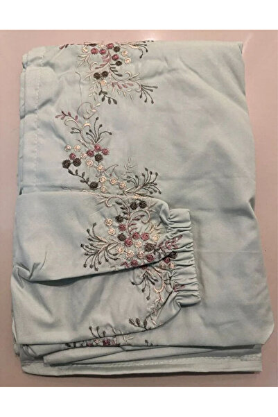 Gerenic A prayer shawl, embroidered, cool cotton, open-to-wear