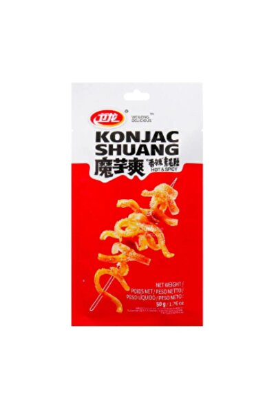 WEILONG Konjac Shuang Sıcak ve Baharatlı, 50gr konjac aigre-doux épicé'nin ev...