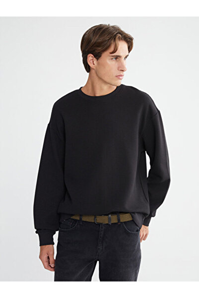 LC Waikiki Rmz Gi̇yi̇m Farkiyla Zero Roba Collar Men's Sweatshirt