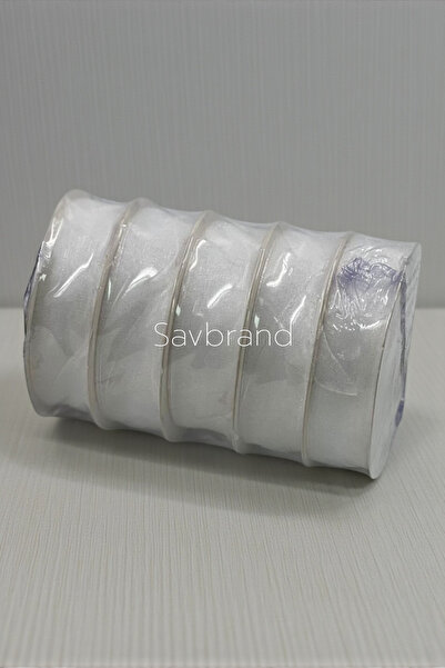 SavBrand Panglică din organza 2 cm – 25 yarzi |   Set de 5 culori asortate