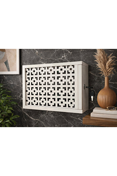 EyluX Shop Modern Kilitli Dekoratif Duvara Asılabilir Sigorta Ve Modem-wifi S...