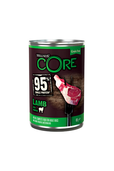 CORE Wellness Wet Food 95% Single Protein Lamb with Pumpkin for Dogs 400g Pac...