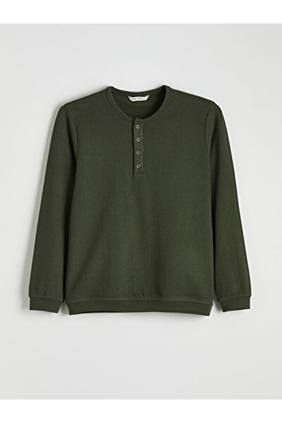 LC Waikiki Rmz Gi̇yi̇m Farkiyla Zero Roba Men's Buttoned T-Shirt