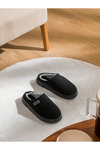 LC Waikiki Ανδρικές παντόφλες σπιτιού με βελούδινη επένδυση Radiant Choices α...