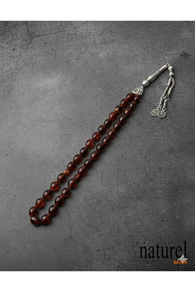 Naturel Tılsım Fire Amber Barley Cut Rosary