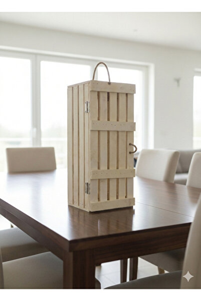 VEO STORE Doğal ve Şık: Çok Amaçlı El Yapımı Kontraplak Hediye Sandığı