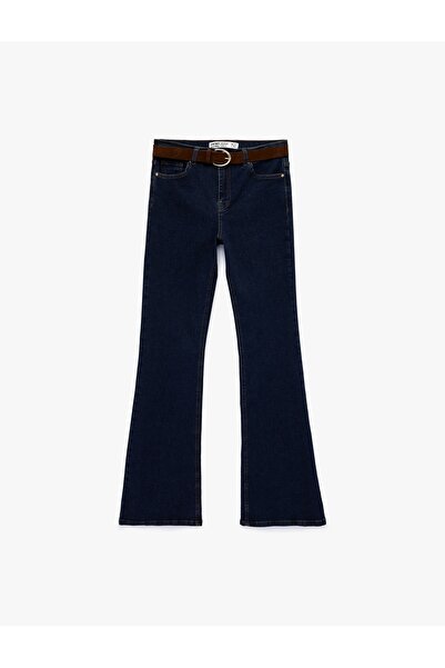 Koton Kadın Jean Pantolon 6SAL40101MD KOYU İNDİGO