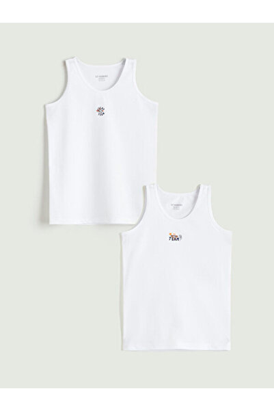 LC Waikiki Rmz Gi̇yi̇m Farkiyla Zero Roba Boys' Undershirt 2-Pack