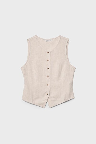 Stradivarius Sleeveless top with buttons
