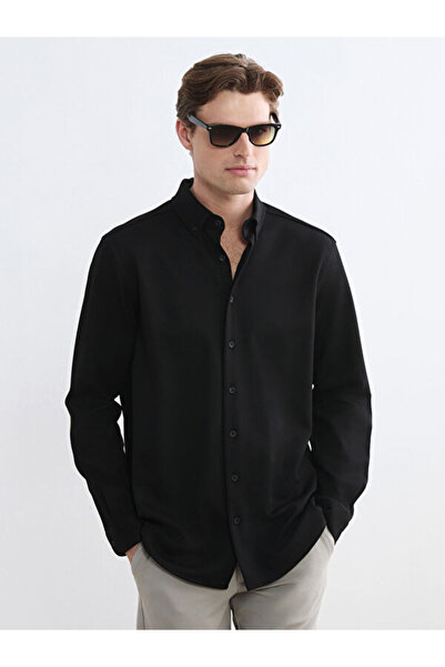 LC Waikiki Slim Fit Keten Karışımlı Erkek Gömlek
