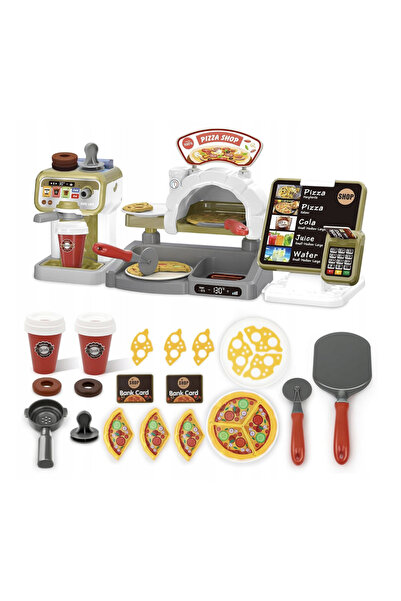 OEM 3-in-1 Kids Kitchen Play Set – Pizza Oven, Cash Register and Coffee Maker...