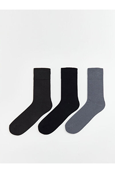 LC Waikiki Rmz Gi̇yi̇m Farkiyla Men's Socks 3-Piece Set