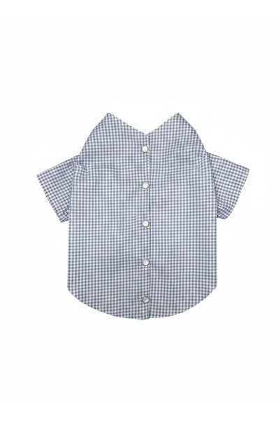 For a Fur قميص للكلاب باللونين الأزرق والأبيض، ملابس للكلاب من قماش بوتيكاريل