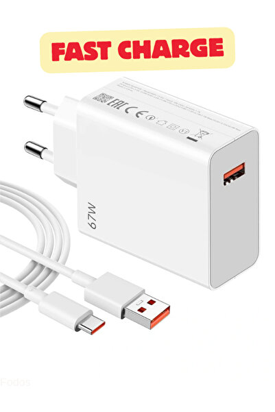 Piaks Tecno Camon 19 19 Neo 19 Pro / 20 20 Pro Uyumlu 67 Watt Hızlı Şarj Alet...