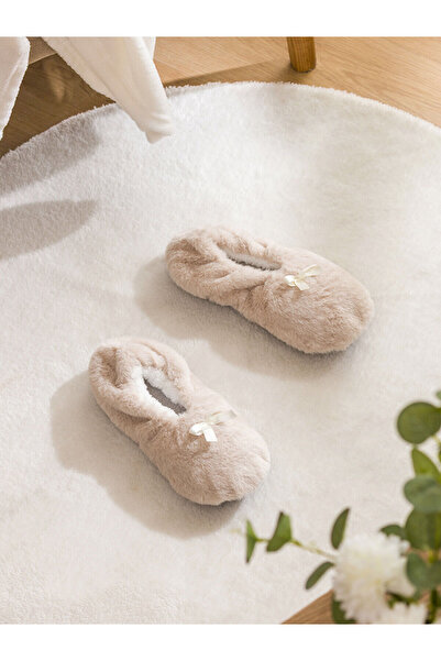 LC Waikiki Alita City Lcw Steps Beige Women's Slippers with a Difference