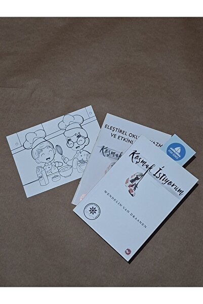 Beyaz Balina Yayınları Koşmak İstiyorum / Kitap Ayracı ve Kartpostal Boyama H...